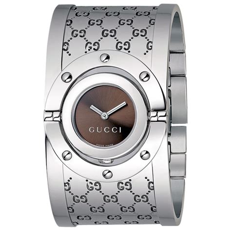 gucci watch silver women's|stainless steel Gucci watch women.